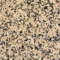 Premium Polished Yellow Crystal Granite Smooth Texture Slab