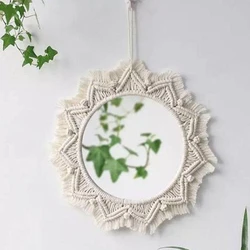 High-quality Round Macrame Mirror New Design Wall Hanging