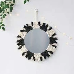 Bohemian Round Mirror Art Macrame Wall Hanging Online