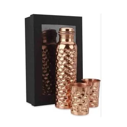 Pure Copper Bottle Gift Set Enhances Hemoglobin Synthesis