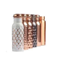 Buy Printed Water Storage Pure Copper Bottle Manufacturer