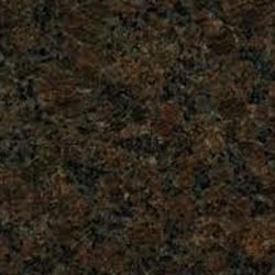 Exquisite Coffee Brown Granite Slabs Glossy Finish