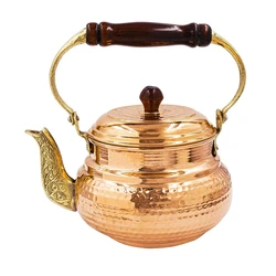 Copper Kettle Hammered Design Food Grade Material Tea Kette