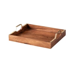Serving Tray Glossy Finish High-Quality Printed Wooden Tray
