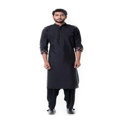 Pathan Suit Ethenic Wear Luxury Fabric Kurta Pyjama Set