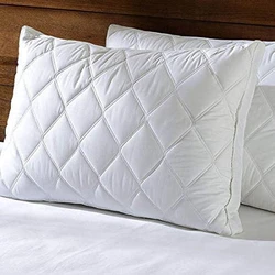 Quilted White Pillow 