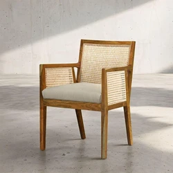 Wood wicker chair