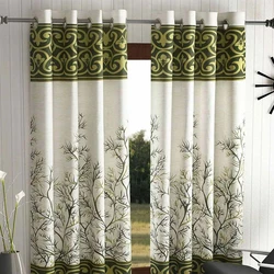 Polyester Floral Curtain