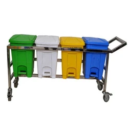 Medical Dustbin Trolley