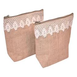 Jute Cosmetic Bag