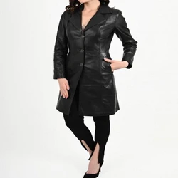 Ladies Leather Long Coats