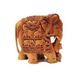 Sandalwood Elephant Carving