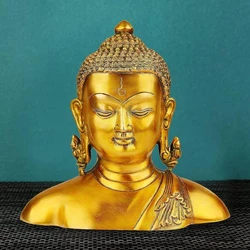 Brass Buddha Idol Bust