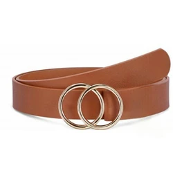 Leather Double Ring Belt