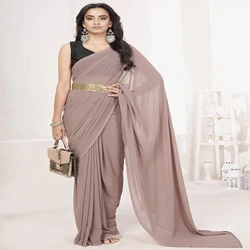 Lycra Plain Saree