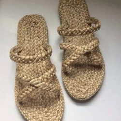 Natural Braided Slipper