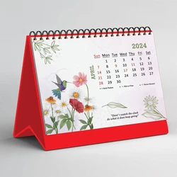 Flower Table Calendar