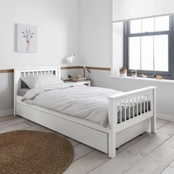 White Single Bed