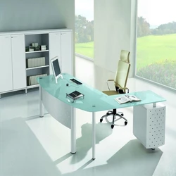 Glass Office Workstation
