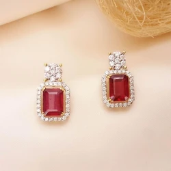 Ruby Stone Earrings