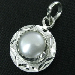 Stone Silver Pendant