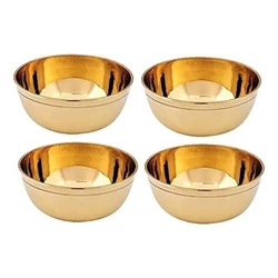 Crafts brass silver bowl