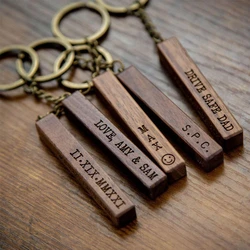 Wooden Engraved Keychains