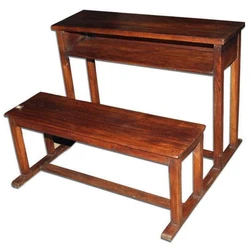 Wood School Benches