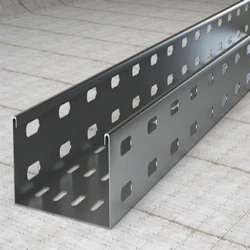 Stainless Steel Cable Tray, Rectengular, shiny look