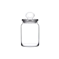 Halo lid Glass Jar, Used for nuts, small size