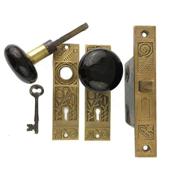 Antique Door Knob Sets, Multiple backplate options