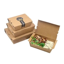 Biodegradable Cardboard Food Packaging Box, Plant-based