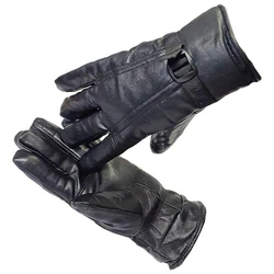 Black Leather Gloves