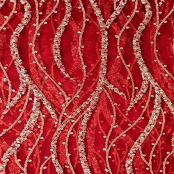 Sequin Embroidery Textile Fabric