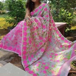 Printed Jamdani Saree