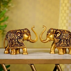 Gold Elephant Statue