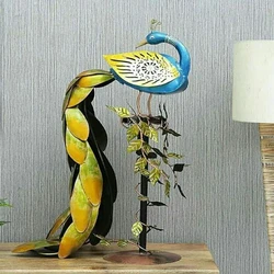 Antique Metal Peacock Stand