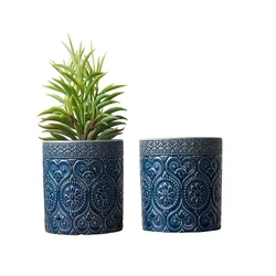 Blue Ceramic Pot 