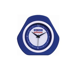 Blue Triangle Table Clock