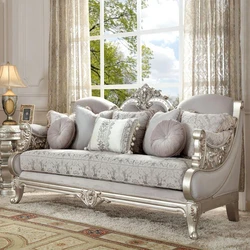 Customise Silver Sofa Set