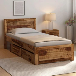 Wooden Single Bed