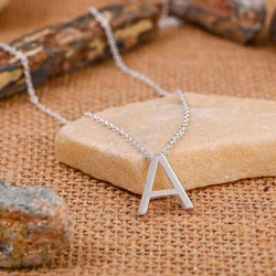 Initial Silver Sterling Pendant