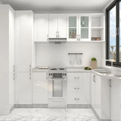 White Modular Kitchen
