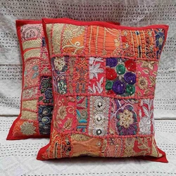 Hand Work Cushion Cover