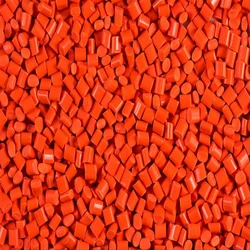 Orange Polycarbonate Granules