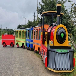 Fiber Red Children Toy Train, 48v voltage and power