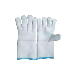White Leather Hand Glove