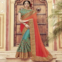 Embroidery Attractive Saree