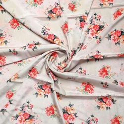 Flower Print Crepe Fabric