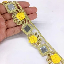 Yellow Designer Laces